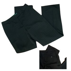 NEW🍫 Harve Benard Chocolate Brown Lined Pinstripe